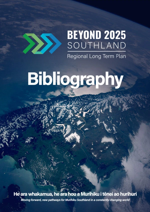 Beyond 2025 Southland Regional Long Term Plan Bibliography