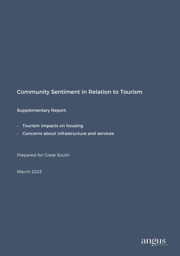 Community Tourism Sentiment and Housing Report