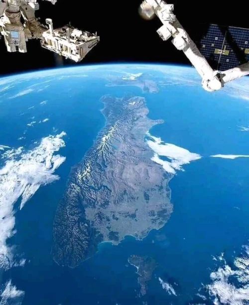 South Island from Space International Space Station Credit NASA